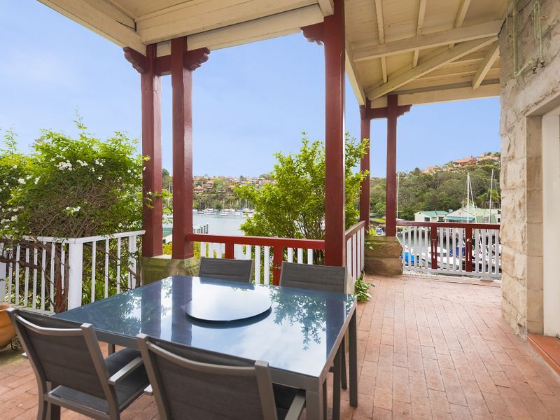 Outdoor entertaining verandah at Monterey - 1 Avenue Road Mosman 2088