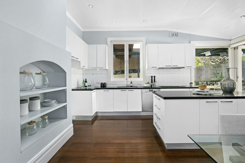 Big, light and airy entertainers kitchen