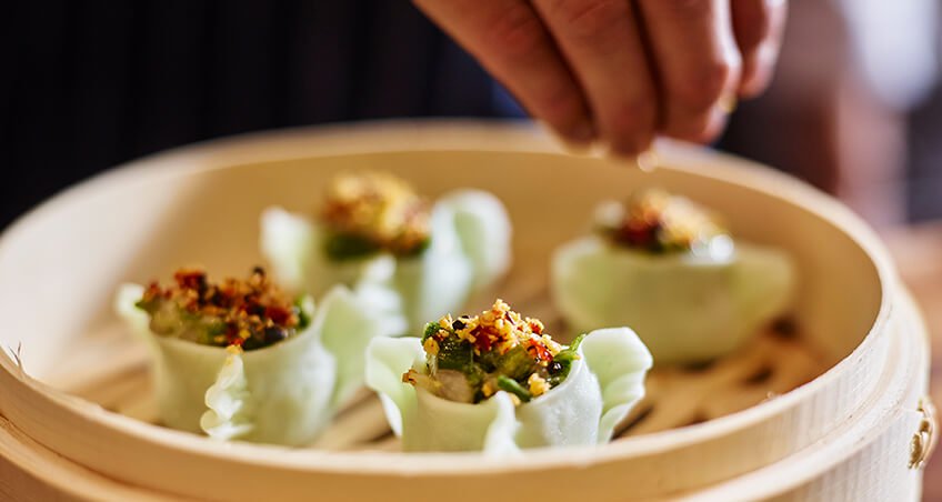 The best dumplings as bar food in the Smelly Goat