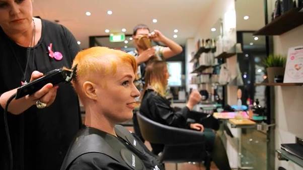 Pink Scissor Program By TONI & Guy Healths with Self Esteem during treatment