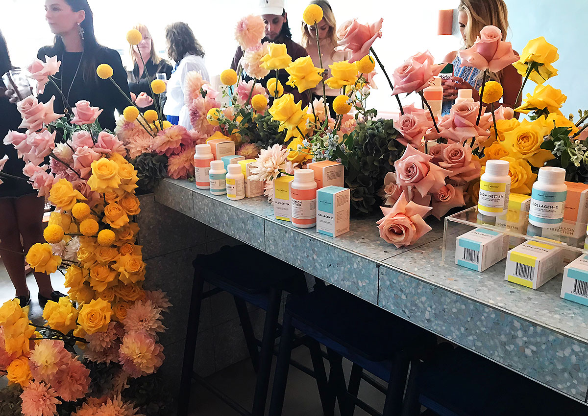 Sweaty Betty PR put on a lovely spread to launch the luxury range of skin care from within, Beauty Boosters