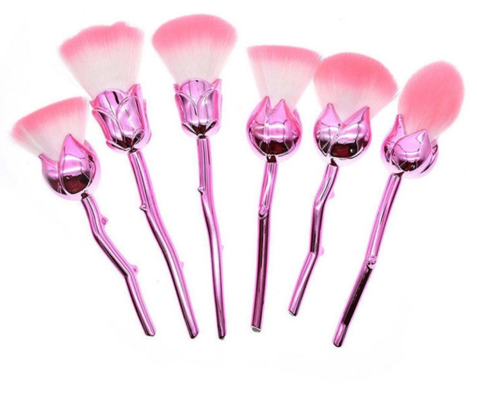 Pink Coloured Rose Brushes $55 from Story Book Cosmetics