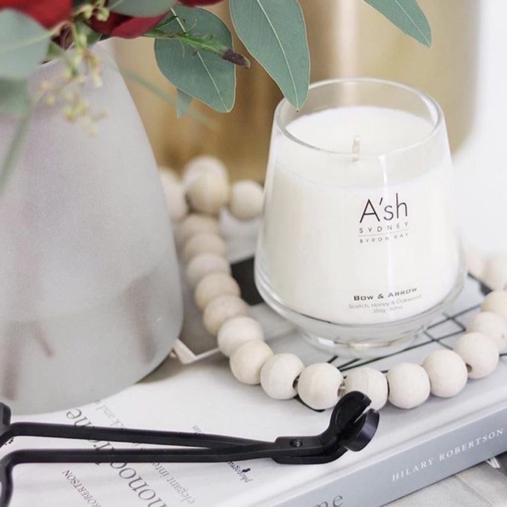 One of Ash Candle's latest scents “Bow & Arrow” ~ Scotch, Honey & Oakwood captured here via @maissonesg on Instagram