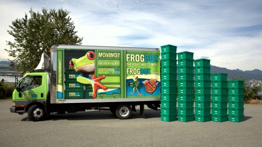 Image via: frogbox. Don’t buy moving boxes – thee are many alternatives, like these green stackable boxes